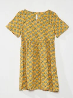 Robe évasée à Motif Fleuri