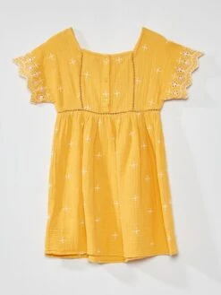 Robe évasée En Gaze De Coton