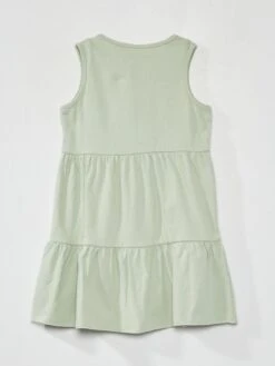 Robe Fleurie à étages Volantés -Kiabi robe fleurie a etages volantes kaki ach08 1 frb3 1