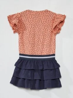 Robe Imprimée évasée à Col Rond