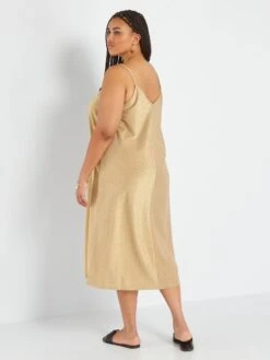 Robe Irisée à Bretelles -Kiabi robe irisee a bretelles dore aeg59 1 frb3