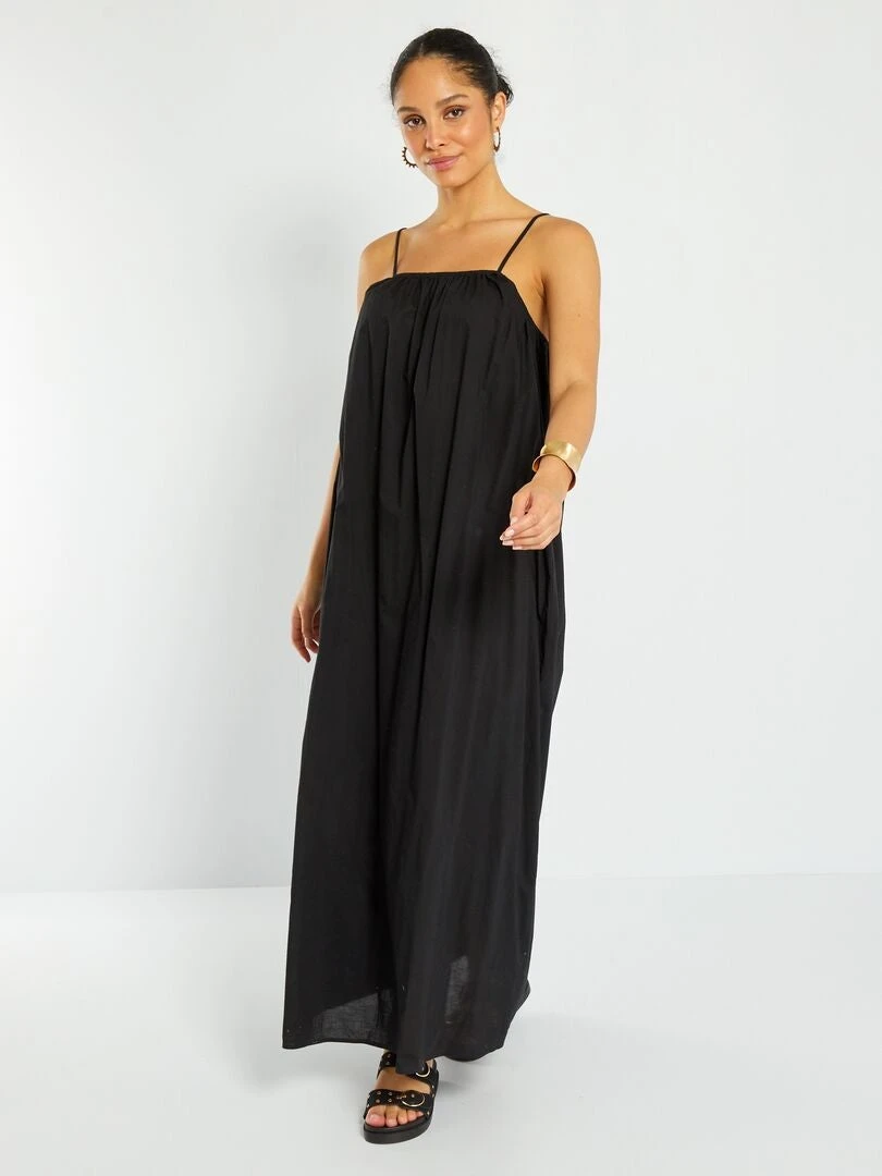 Robe Longue En Voile De Coton 4 Robe Longue En Voile De Coton – Image 2