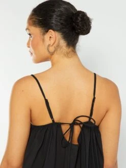 Robe Longue En Voile De Coton 10 Robe Longue En Voile De Coton -Kiabi robe longue en voile de coton noir acs93 2 frb4