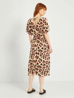 Robe Midi Avec Imprimé 'JDY' -Kiabi robe midi avec imprime jdy rose aii51 4 frb5