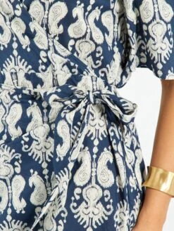 Robe Portefeuille Avec Imprimé -Kiabi robe portefeuille avec imprime bleu zq787 1 frb6