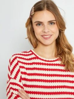 Robe Pull En Maille Tricot -Kiabi robe pull en maille tricot rouge aeu70 4 frb3