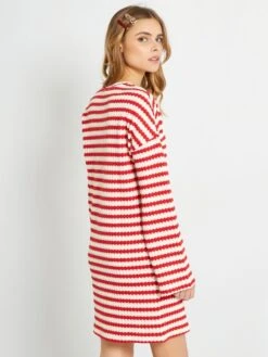 Robe Pull En Maille Tricot -Kiabi robe pull en maille tricot rouge aeu70 4 frb4 1