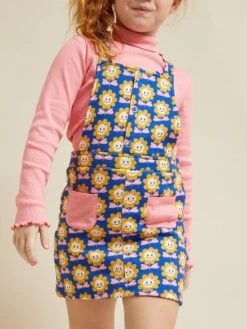 Robe Salopette Courte - Kiabi X Chacha -Kiabi robe salopette courte kiabi x chacha bleujaunerose aci66 1 frb3