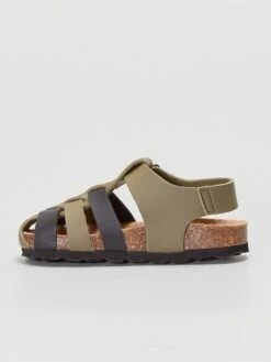 Sandales à Brides Ajourées -Kiabi sandales a brides ajourees kaki zj597 1 frb6