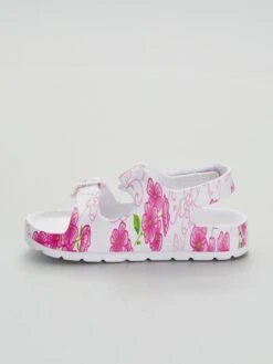 Sandales à Motif Fleuri -Kiabi sandales a motif fleuri fuchsia ale11 1 frb4