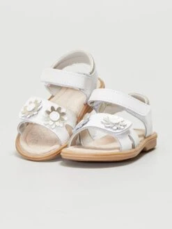 Sandales à Scratchs En Cuir