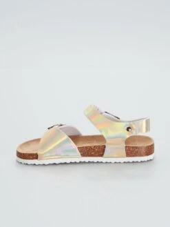 Sandales En Simili Irisé -Kiabi sandales en simili irise dore acr80 1 frb5 1