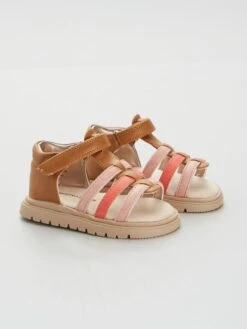 Sandales Multi-lanières Bicolores -Kiabi sandales multi lanieres bicolores marron alb86 1 frb3