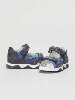 Sandales Ouvertes à Scratchs -Kiabi sandales ouvertes a scratchs bleu alc65 1 frb5 1