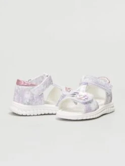 Sandales Plates à Scratchs -Kiabi sandales plates a scratchs violet ale14 1 frb5 1