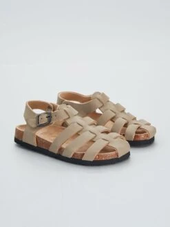 Sandales Type Suédine -Kiabi sandales type suedine beige clair acr68 1 frb3