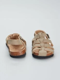 Sandales Type Suédine -Kiabi sandales type suedine beige clair acr68 1 frb4