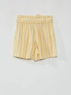 Short Avec Fils Brillants -Kiabi short avec fils brillants jaune zm288 4 frb2 1