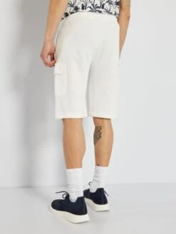 Short Bermuda En Molleton -Kiabi short bermuda en molleton blanc zn313 4 frb3