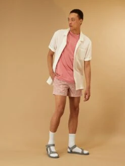 Short De Bain à Rayures -Kiabi short de bain a rayures rouge zr618 3 frb4