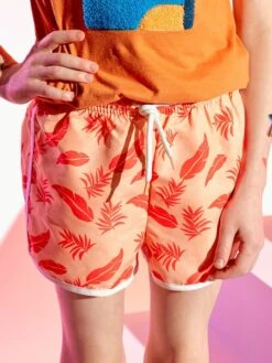 Short De Bain à Taille élastiquée -Kiabi short de bain a taille elastiquee rouge zr964 1 frb3