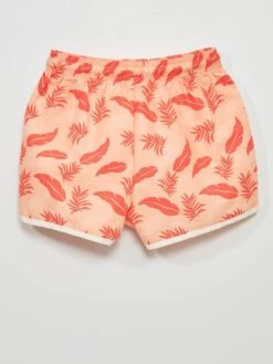 Short De Bain à Taille élastiquée -Kiabi short de bain a taille elastiquee rouge zr964 1 frb6 1