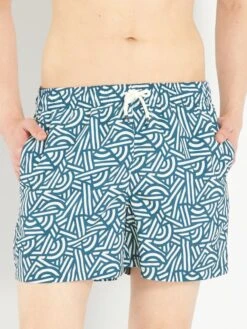 Short De Bain Avec Imprimé -Kiabi short de bain avec imprime bleu zs147 1 frb3