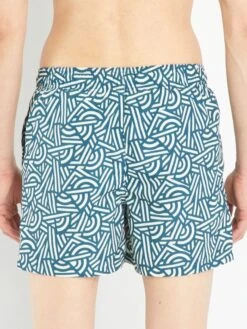 Short De Bain Avec Imprimé -Kiabi short de bain avec imprime bleu zs147 1 frb4