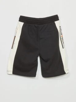 Short De Sport En Molleton -Kiabi short de sport en molleton noirblanc zr414 2 frb3 1