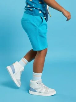 Short En Maille Gaufrée Unie