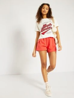 Short En Molleton Avec Poches à Rabat -Kiabi short en molleton avec poches a rabat rouge cayenne zs866 4 frb2