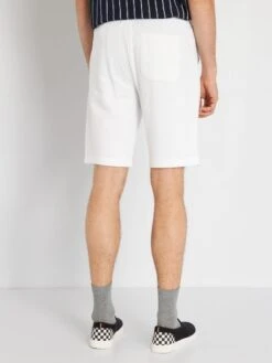 Short En Molleton Uni -Kiabi short en molleton uni blanc zm771 3 frb2