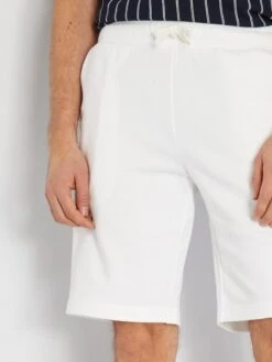 Short En Molleton Uni -Kiabi short en molleton uni blanc zm771 3 frb3