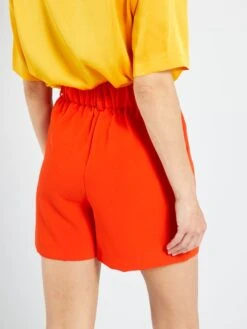 Short Taille Haute -Kiabi short taille haute orange atr38 3 frb3