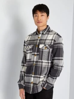 Surchemise à Carreaux 12 Surchemise à Carreaux -Kiabi surchemise a carreaux carreaux gris zj586 3 frb4