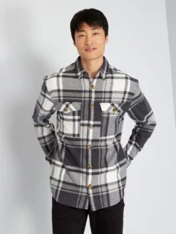 Surchemise à Carreaux 14 Surchemise à Carreaux -Kiabi surchemise a carreaux carreaux gris zj586 3 frb6