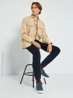 Surchemise En Twill épais 9 Surchemise En Twill épais -Kiabi surchemise en twill epais beige zj581 1 frb3