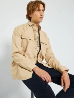 Surchemise En Twill épais 10 Surchemise En Twill épais -Kiabi surchemise en twill epais beige zj581 1 frb4