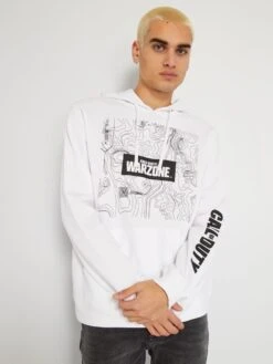 Sweat à Capuche 'Call Of Duty®' 'Warzone™' -Kiabi sweat a capuche call of duty warzone blanc zr405 1 frb2
