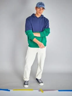 Sweat à Capuche Color-block -Kiabi sweat a capuche color block bleu zk517 5 frb4 1