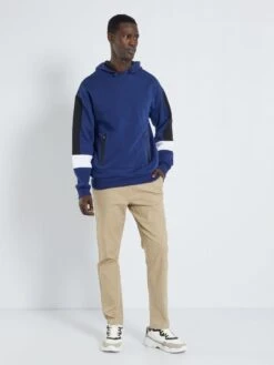 Sweat à Capuche Color-block En Molleton -Kiabi sweat a capuche color block en molleton bleu marine zm877 2 frb3