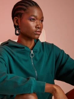 Sweat à Capuche Crop Top -Kiabi sweat a capuche crop top vert fonce zk554 10 frb3