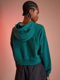 Sweat à Capuche Crop Top -Kiabi sweat a capuche crop top vert fonce zk554 10 frb5