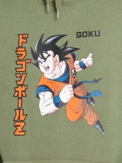 Sweat à Capuche 'Dragon Ball Z' -Kiabi sweat a capuche dragon ball z kaki aaz21 1 frb4