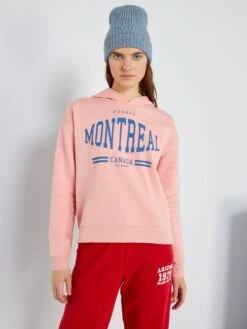 Sweat à Capuche En Molleton -Kiabi sweat a capuche en molleton rose zj839 2 frb3