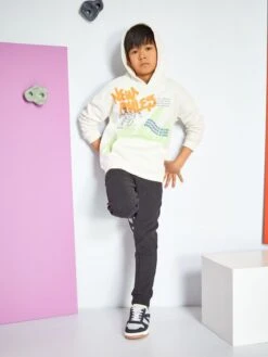 Sweat à Capuche Imprimé En Molleton -Kiabi sweat a capuche imprime en molleton blanc zr410 2 frb3