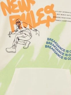 Sweat à Capuche Imprimé En Molleton