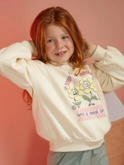 Sweat à Capuche Imprimé Fantaisie -Kiabi sweat a capuche imprime fantaisie blanc zk222 2 frb3