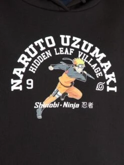 Sweat à Capuche 'Naruto' En Molleton -Kiabi sweat a capuche naruto en molleton noir zm169 1 frb4