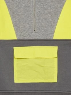 Sweat Col Camionneur En Molleton -Kiabi sweat col camionneur en molleton grisjaune zk477 1 frb3